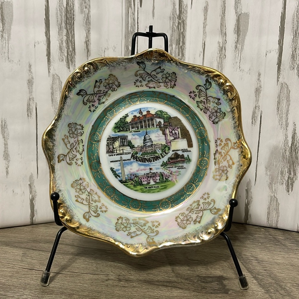 Vintage Popular Destinations Souvenir Plate Washington DC‎